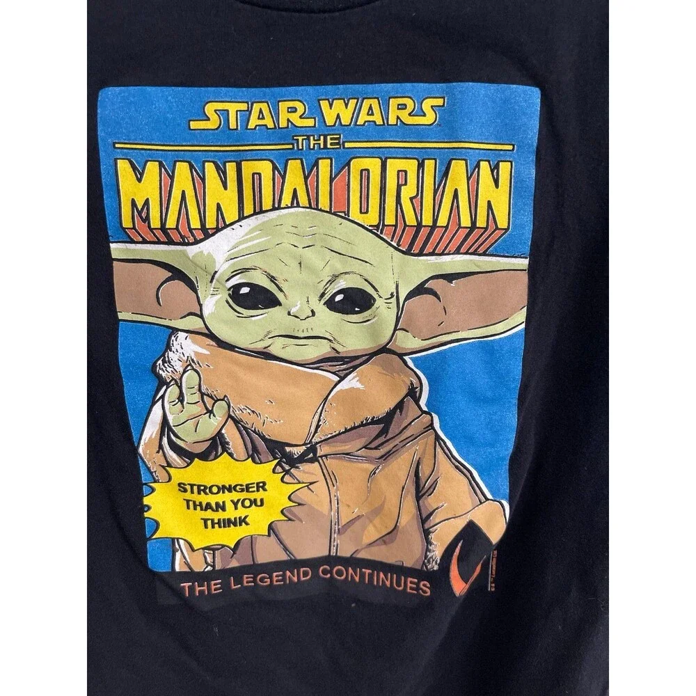 Old Navy Star Wars The Mandalorian T Shirt Size S (6-7) Black